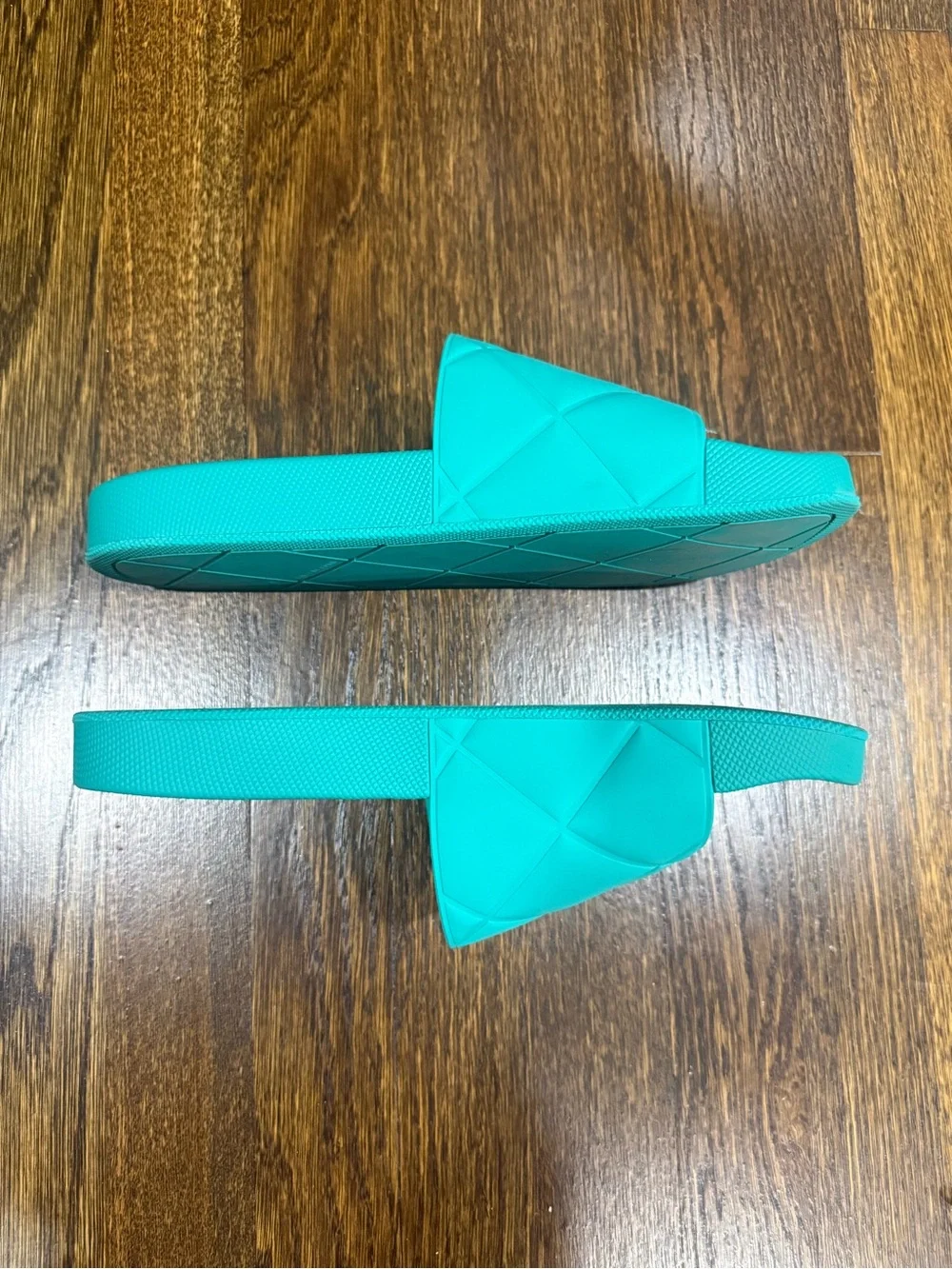 Bottega Veneta Men Turquoise Slide Sandals